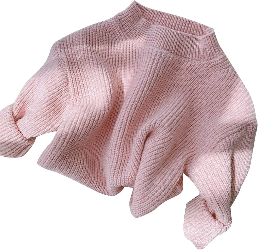 CIYCUIT Toddler Baby Girl Boy Sweater Fall Winter Warm Long Sleeve Knit Oversized Sweater | Amazon (US)