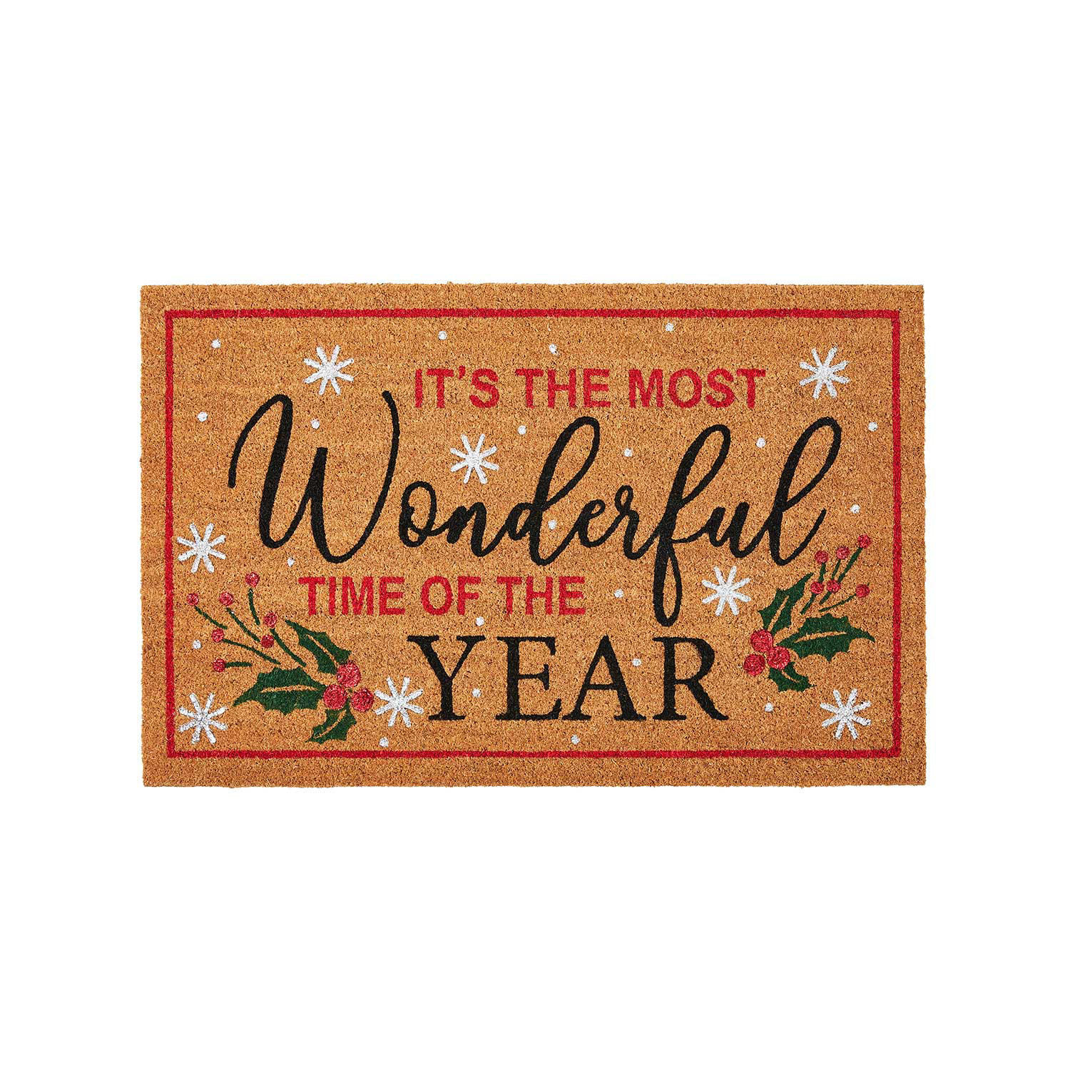 Member's Mark Holiday Coir Mat - Most Wonderful Time | Sam's Club