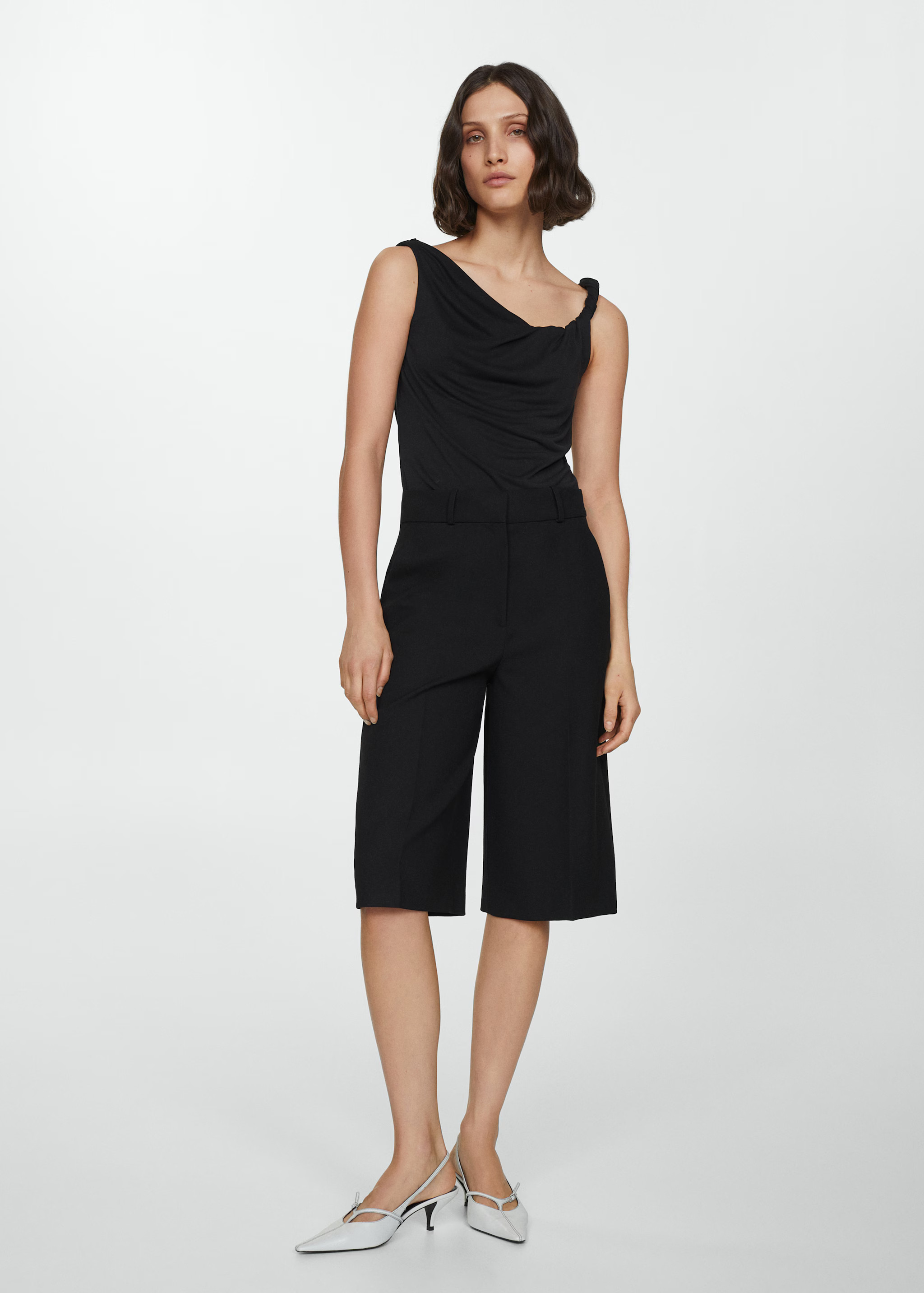 Draped detail top | MANGO (US)