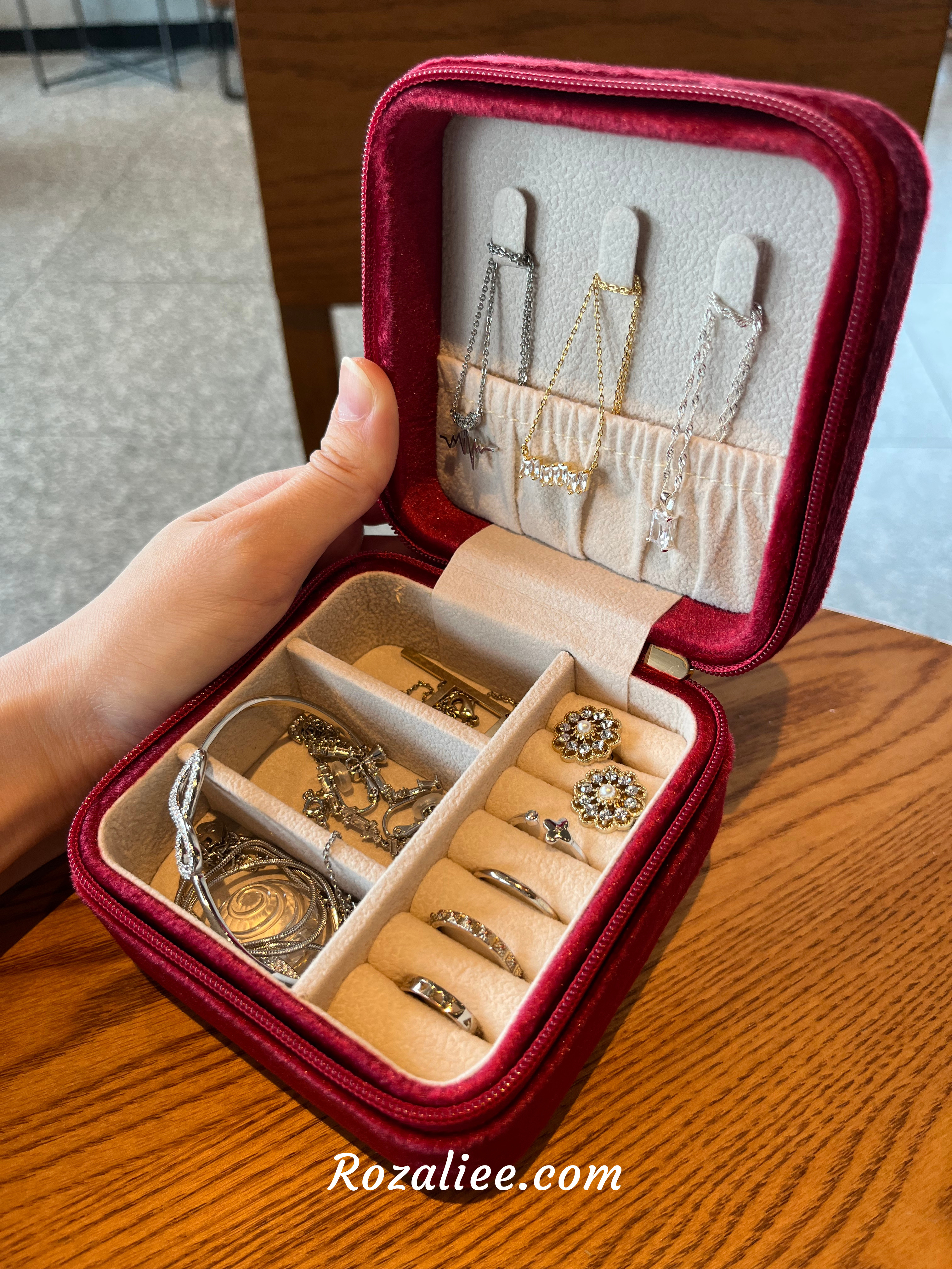 I absolutely love my mini velvet jewelry box. It is perfect for travel, has a smooth texture, and most importantly, it's SO cute and beautiful!!!😍

P.S. There are many colors available.😉 

#
travel jewelry case
jewelry box for travel
jewelry storage
jewelry organizer
jewelry organization
jewlery boxes
jewlery organizer
travel essentials
gifts for her
gifts for mom
gifts for sister
gifts for women
gifts for friends
self care gifts
sister in law gifts
 

#LTKFindsUnder100 #LTKHome #LTKTravel