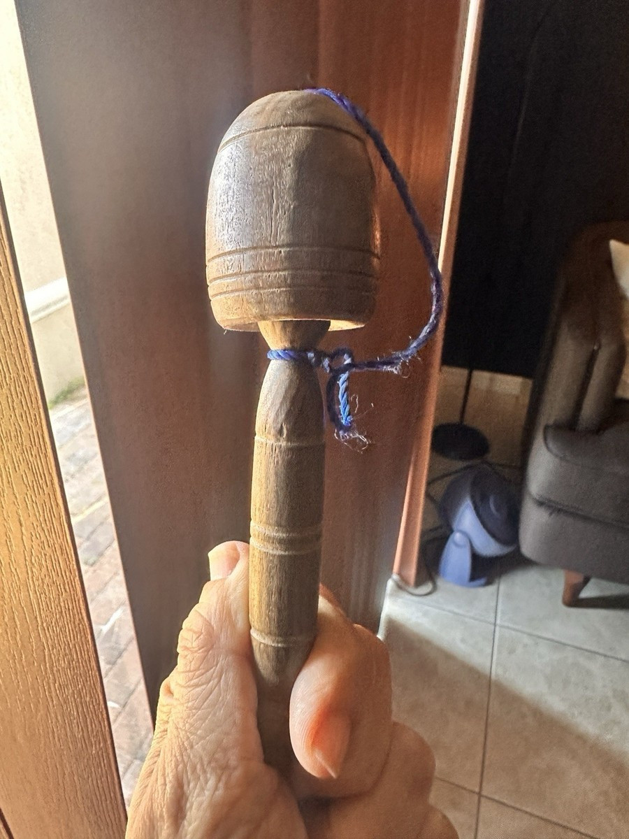 Woden Spinning Top Toy Vintage | eBay US
