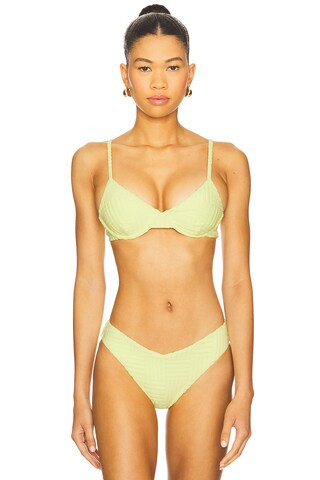 BEACH RIOT Camilla Bikini Top in Citrine Crush from Revolve.com | Revolve Clothing (Global)