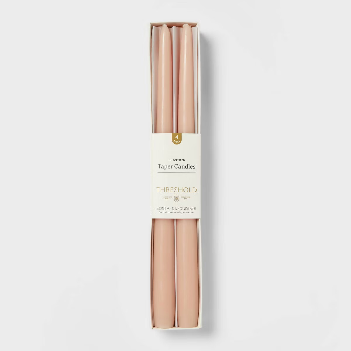 4pk Taper Candle Set Cream - Threshold™ | Target