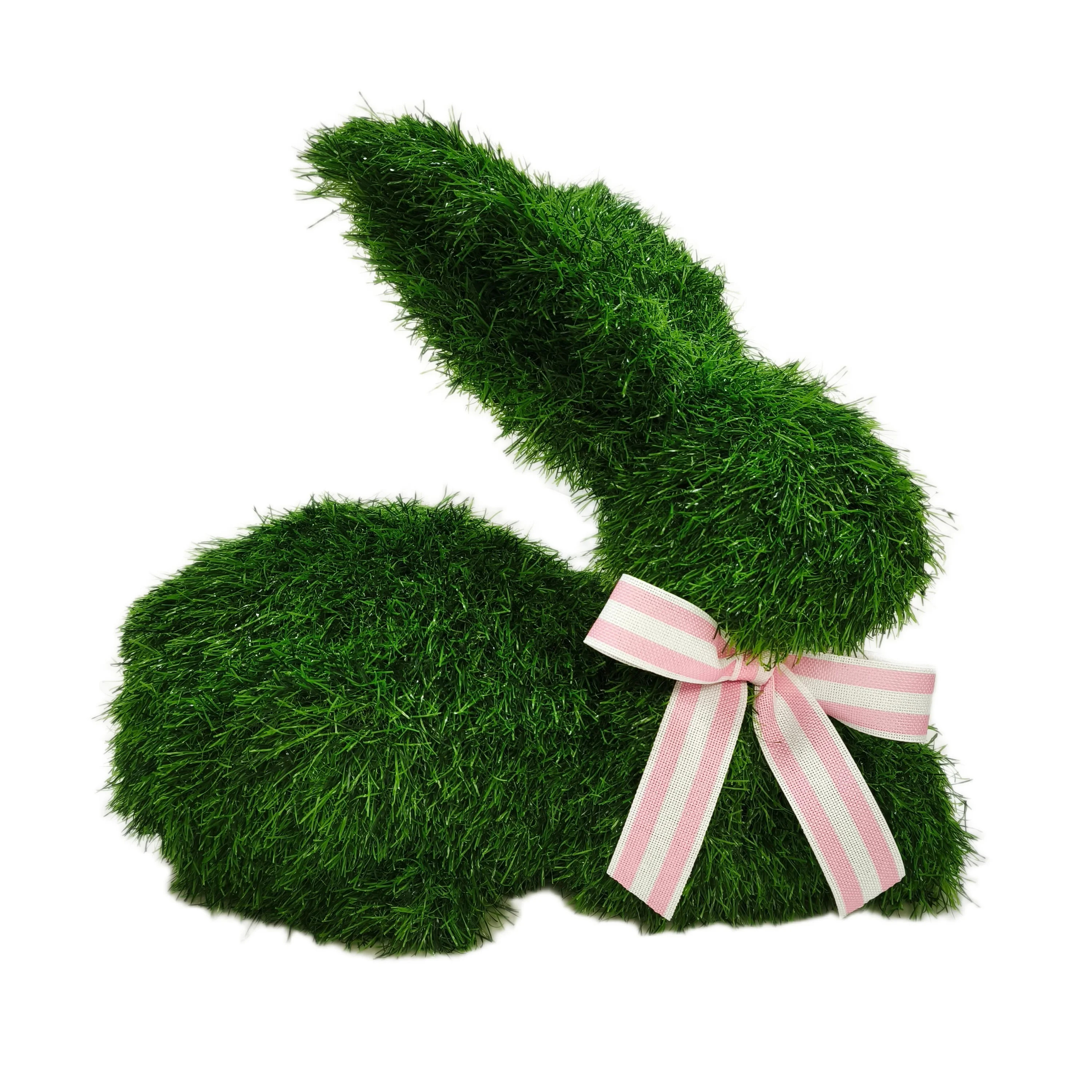 Faux Grass Lying Bunny Tabletop Decoration, Green, 17", Easter by Way To Celebrate | Walmart (US)