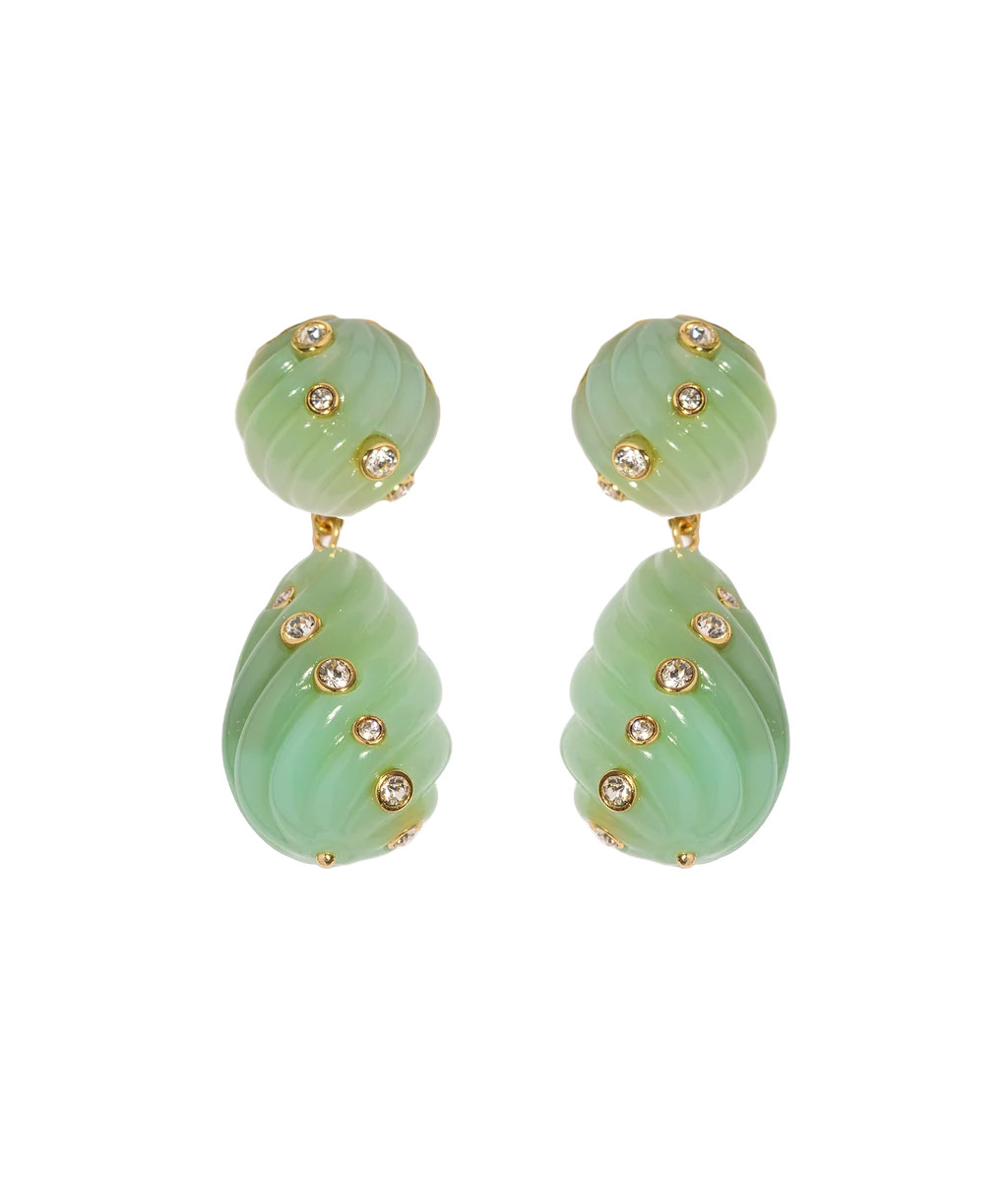 Raeni Drop Earrings in Mint | Over The Moon