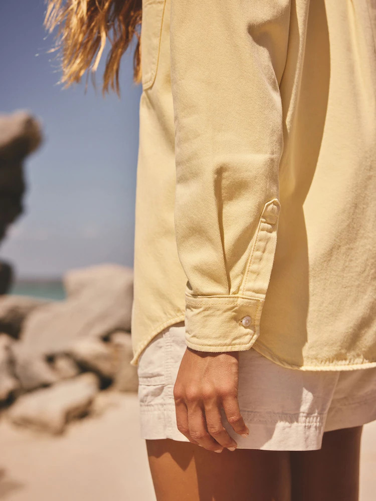 Yellow Relaxed Fit Long Sleeve Denim Shirt | Next US