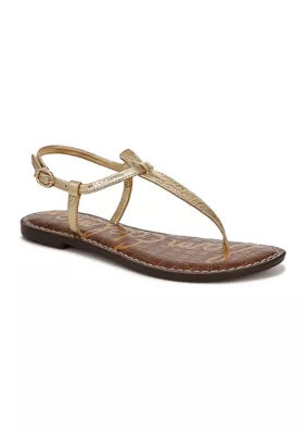 Sam Edelman Women's Gigi Thong Sandal, Gold, 9.5M | Belk