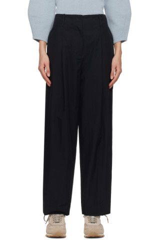 Nothing Written - Navy Mailo Trousers | SSENSE