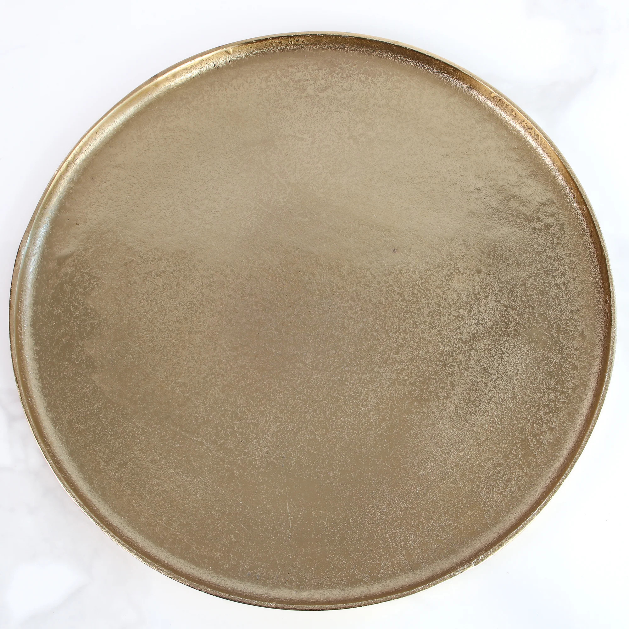 16.5" Gold Round Tray | Interior Delights