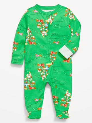 2-Way-Zip Sleep & Play Footed One-Piece for Baby | Old Navy (US)