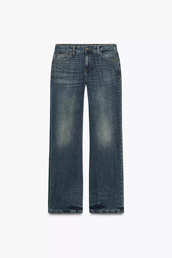 ZW COLLECTION LOW-RISE BOOTCUT JEANS | Zara US