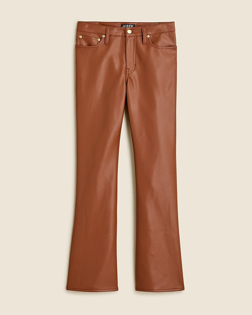 High-rise bootcut pant in faux leather | J. Crew US