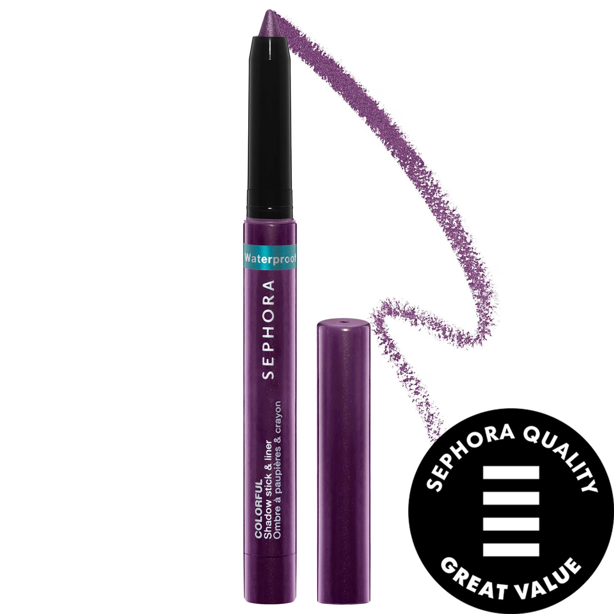 SEPHORA COLLECTION Sephora Colorful Waterproof Eyeshadow & Eyeliner Multi-Stick 14 Purple Shimmer .33 oz | Sephora (US)