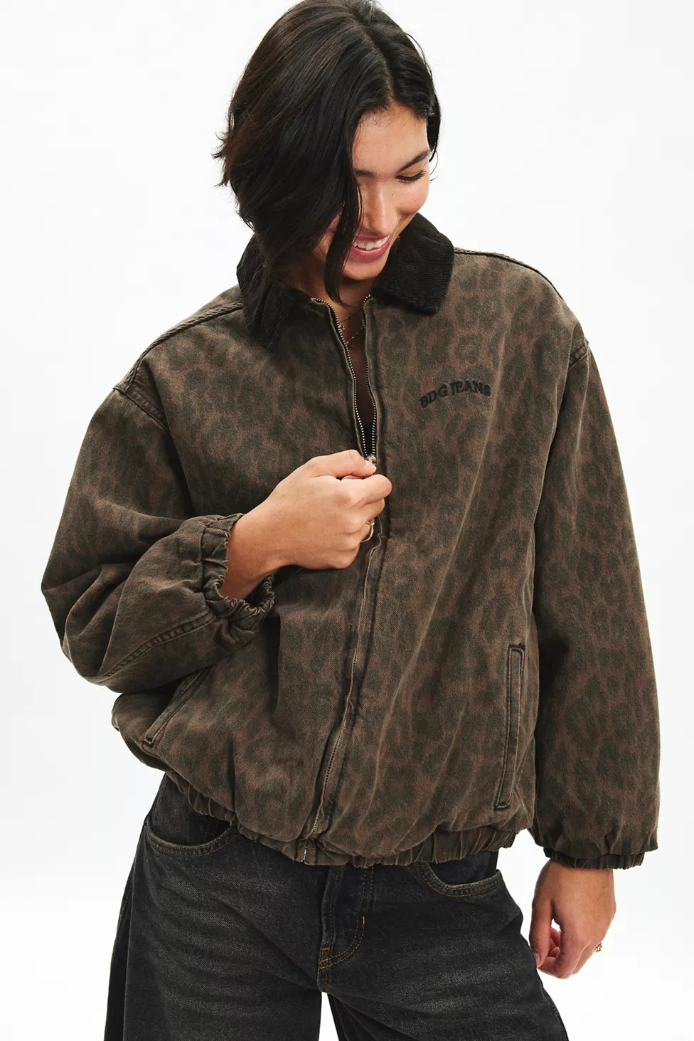 BDG Dex Leopard Bomber Jacket | Urban Outfitters (US and RoW)