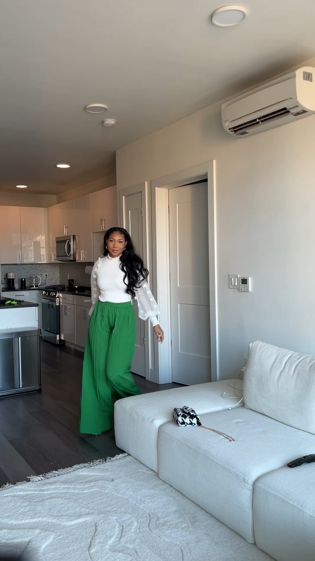 Great modest pants for the summer, when purchased in the correct size. I recommend wearing control shorts underneath to prevent any shaking and the pants from going in your crack! Haaa 🙈
These pants are originally from PLT, they are no longer making them. I’ve tagged a pant and top that’s very similar! 

#modesty 

#LTKstyletip #LTKVideo