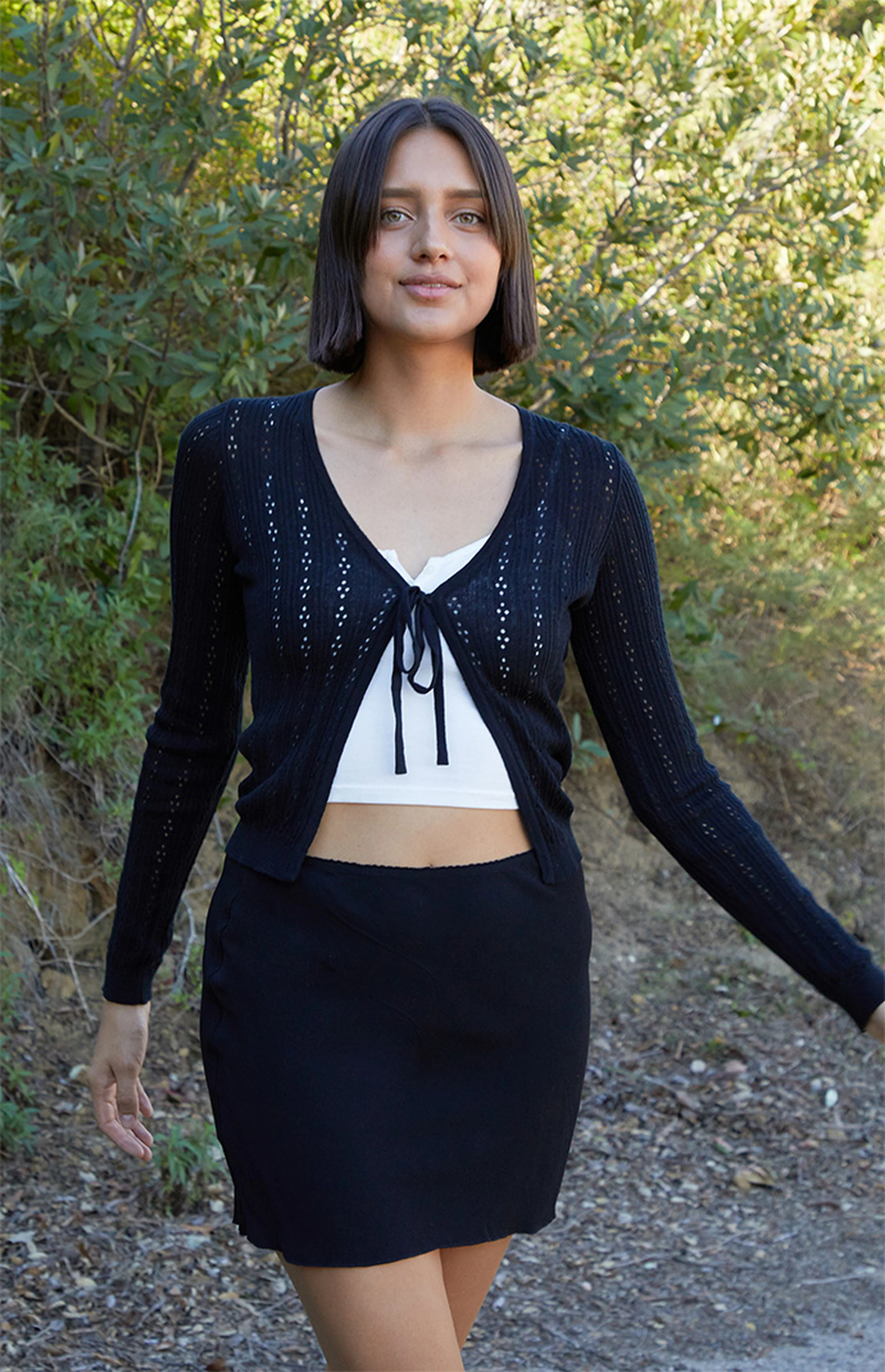 John Galt Black Sephira Mini Skirt | PacSun