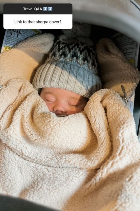 Sherpa winter car seat cover / zip up blanket to keep baby warm! 

#LTKbaby #LTKtravel #LTKbump