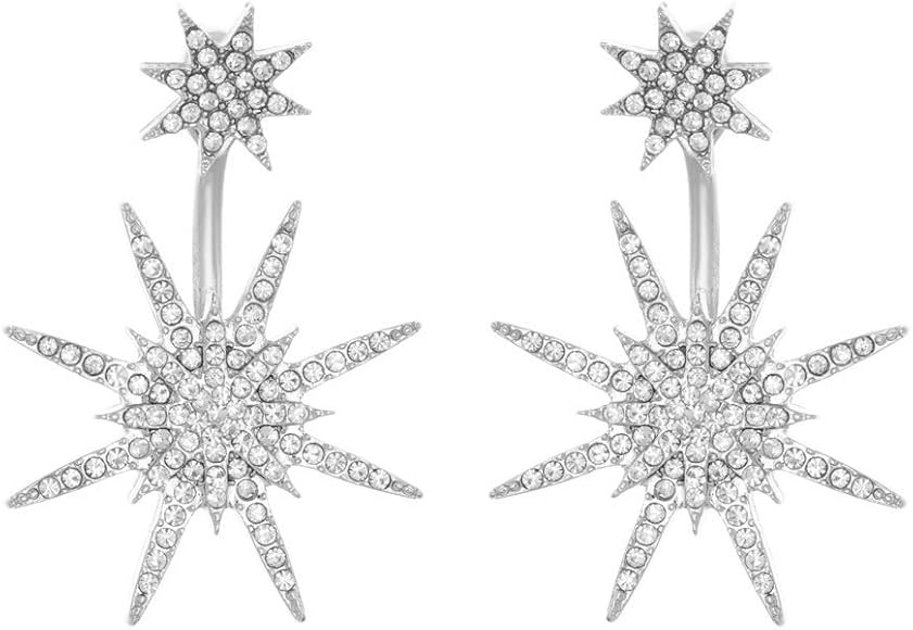 Earrings for Women- Big Star Earrings - Crystal Star Dangle Drop Earrings, Ideal Gift for Mother,... | Amazon (US)