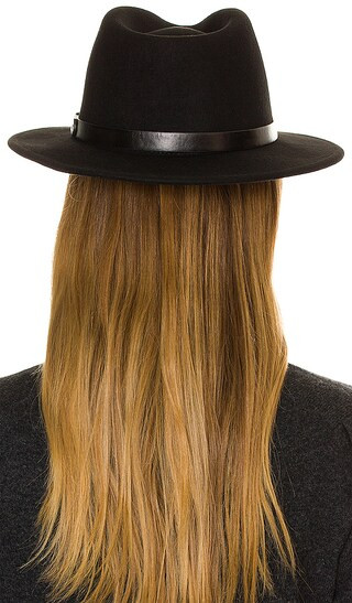 Messer Fedora in Black & Black | Revolve Clothing (Global)