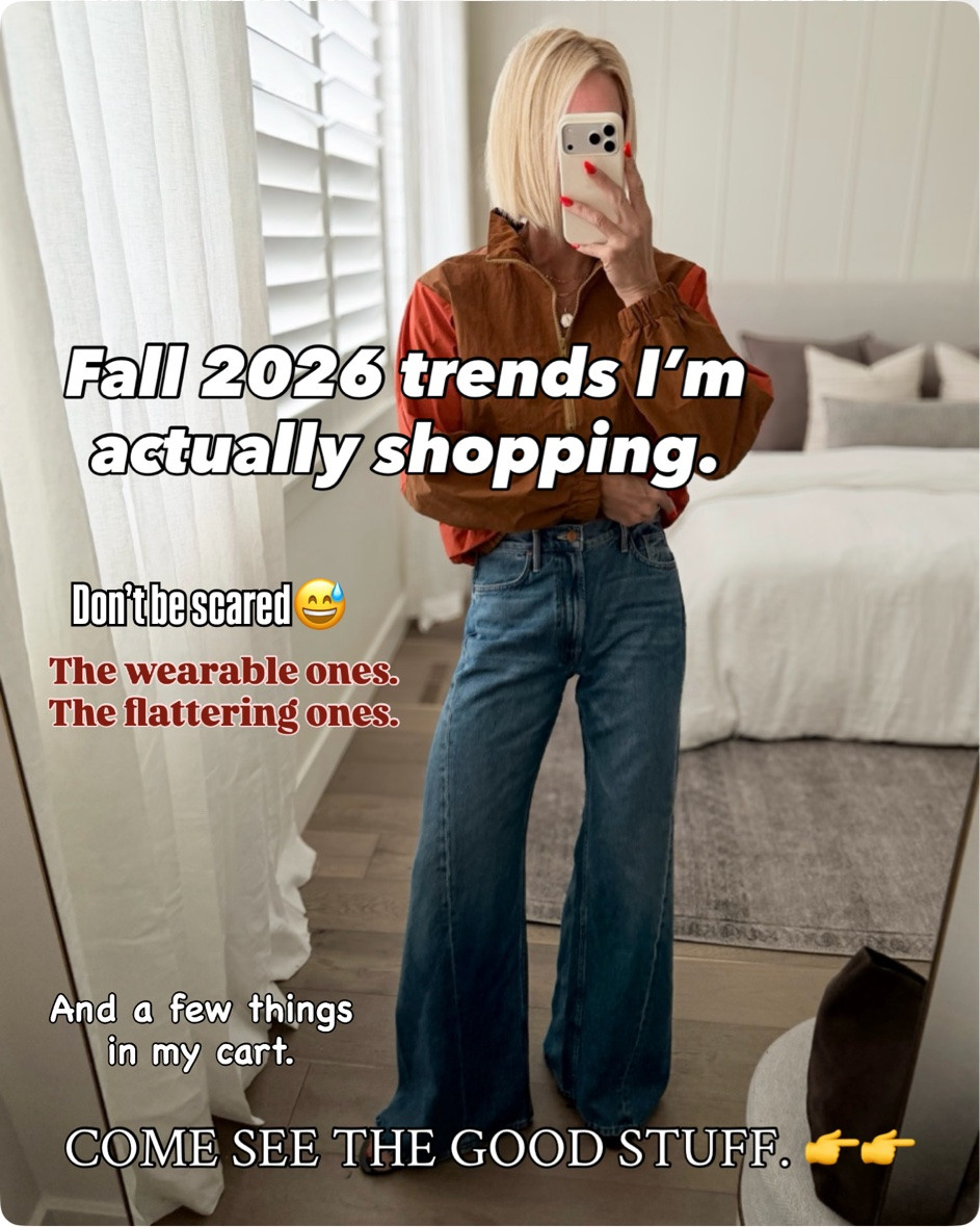 Fall 2026 trends we’re actually going to wear!
Classic prints, sporty pieces, elevated casual styles + the cutest fall accessories.
Camo, animal print, chartreuse, lightweight jackets + more—

📏Sizing details:
-lightweight jackets fit true to size. I’m wearing a medium.
-@Target  long sleeve T-shirt and pants both fit true to size. (some reviews say the pants fit big but I think you’re better off wearing a belt then going down a size because I think you’ll lose the flattering drape if they become too tight ) I’m wearing size medium, and a 4 in the pants.
-jeans in first and last slide are on limited sale for 💲50❗️ I found them at three inseam length options too.
-> available on Amazon too (linked both) but only one inseam length option

#LTKmomlife #LTKOver40 #LTKSaleAlert