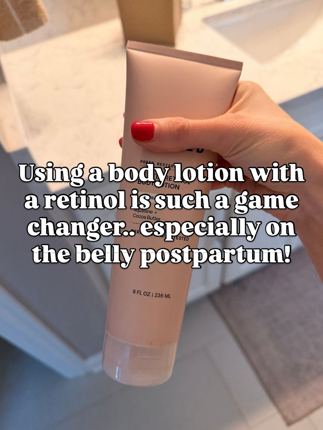 if you aren't using a retinol body cream, then what are you doing?  

 