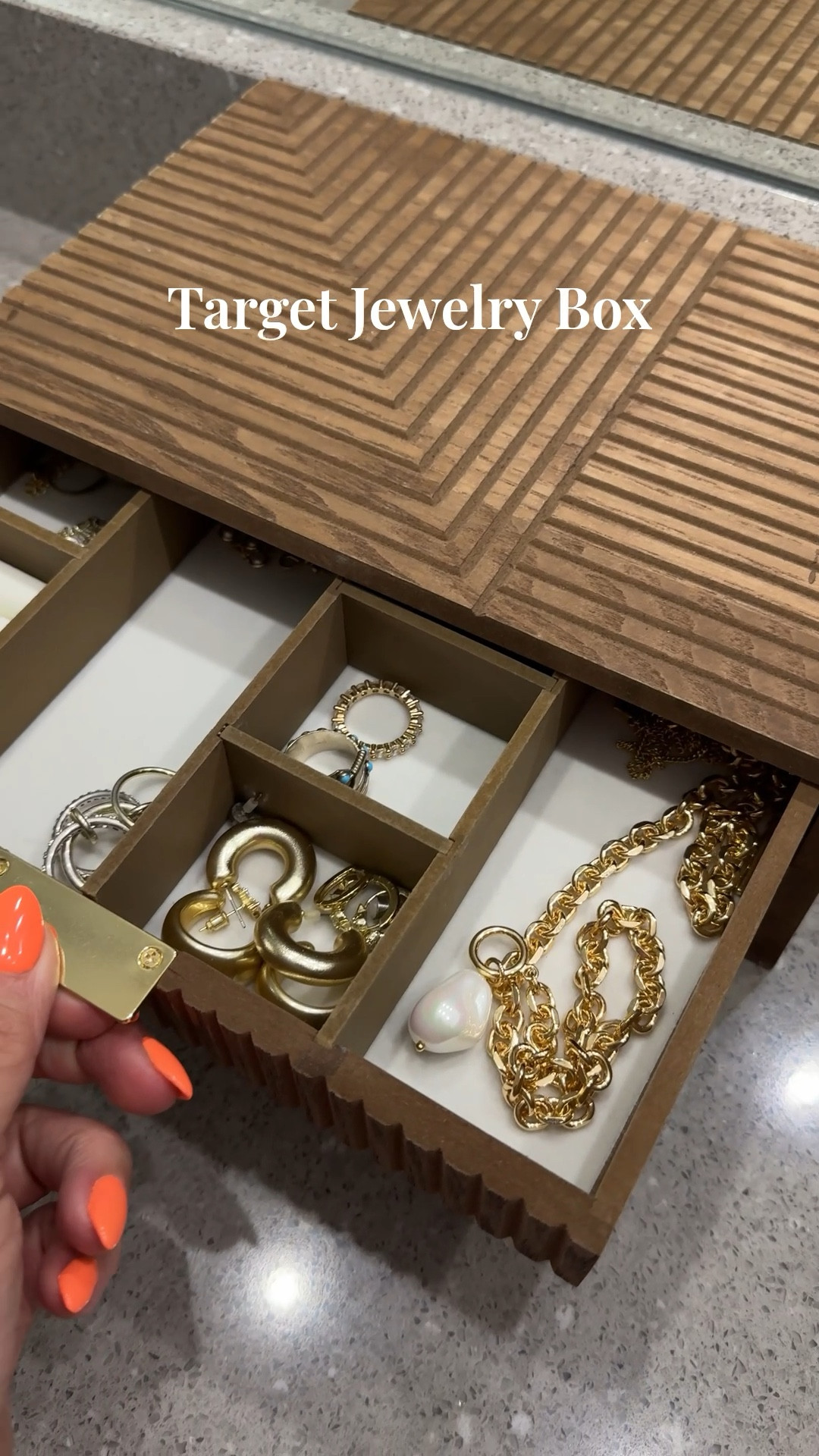 Found a pretty little jewelry storage box at target where I can finally store and organize all of my jewelry! & it’s on sale too 🤩

#LTKHome #LTKFindsUnder50 #LTKSaleAlert