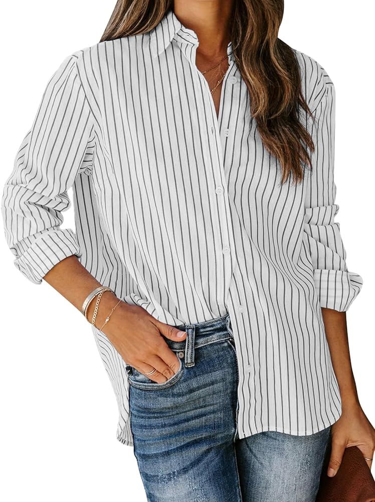 Siliteelon Womens Button Down Shirt  | Amazon (US)