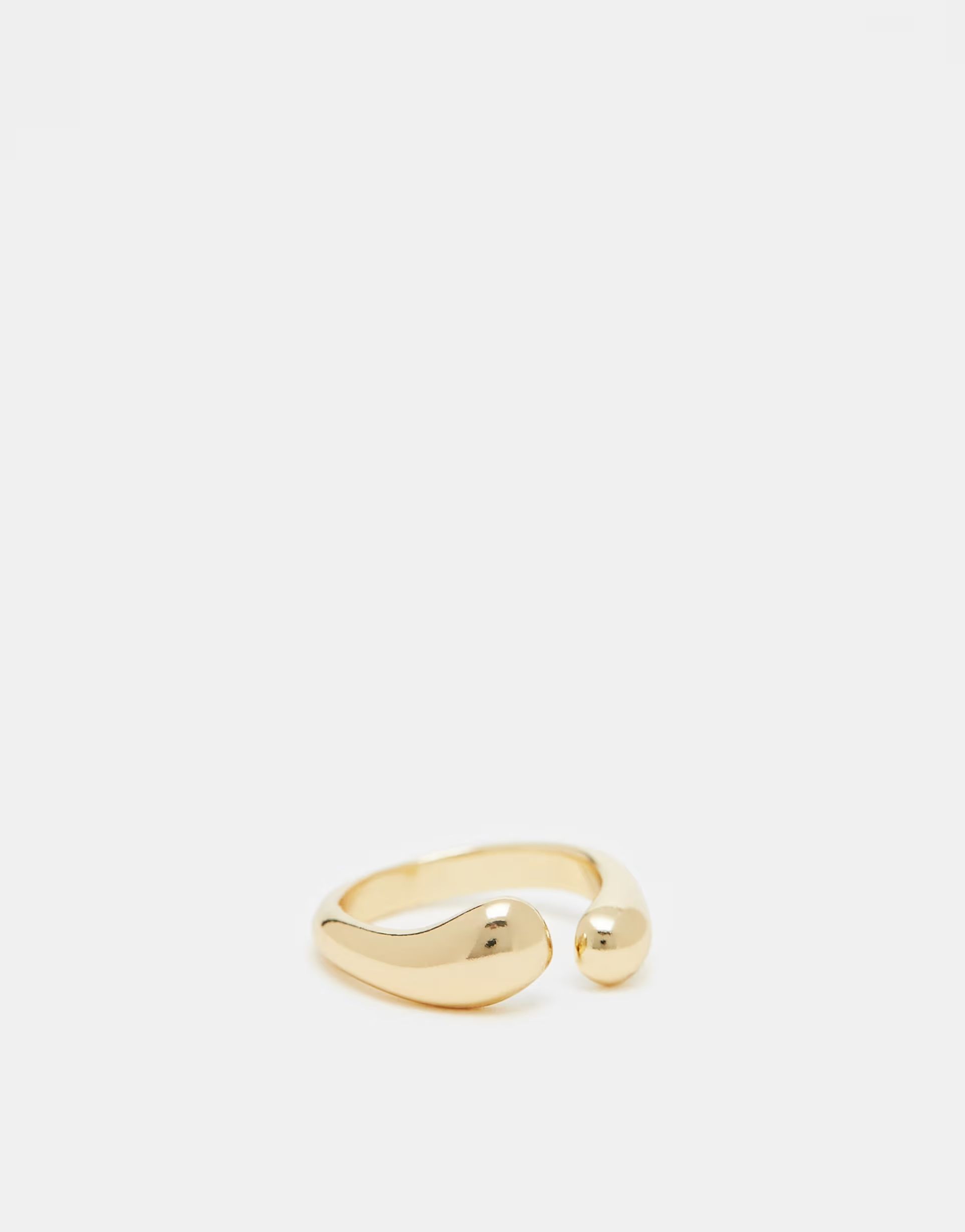 ASOS DESIGN - Bague ouverte effet fondu - Doré | ASOS | ASOS (Global)