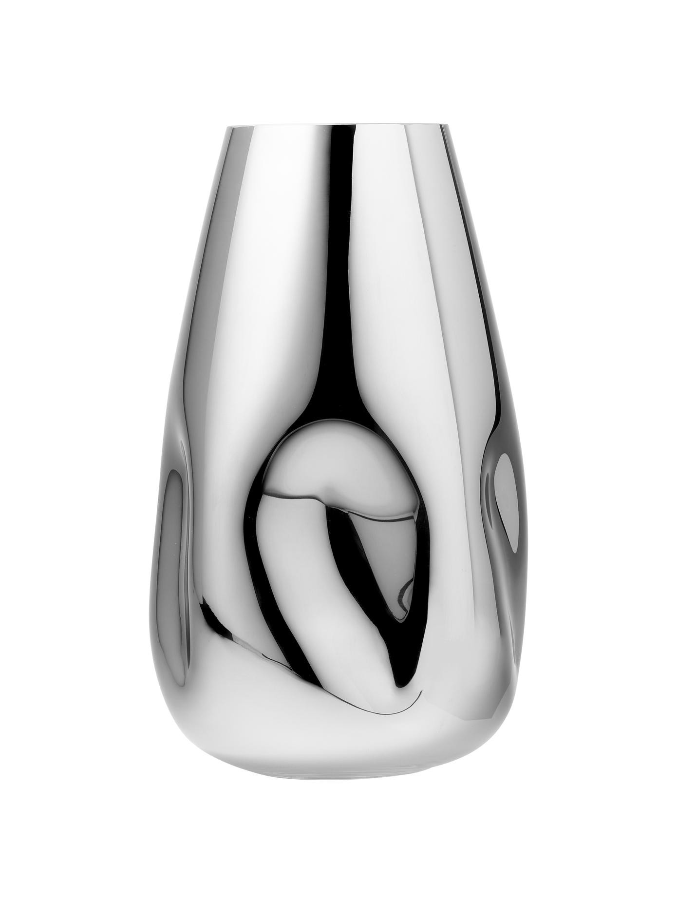 Große mundgeblasene Glas-Vase Mirror | WestwingNow EU