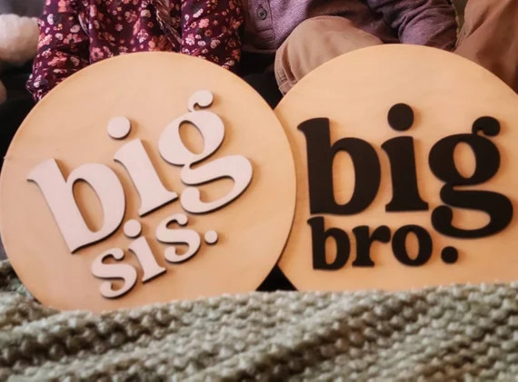 Big Bro Sign Big Sis Sign Pregnancy Announcement Baby - Etsy | Etsy (US)