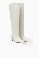 POINTED-TOE LEATHER KNEE-HIGH BOOTS | COS UK