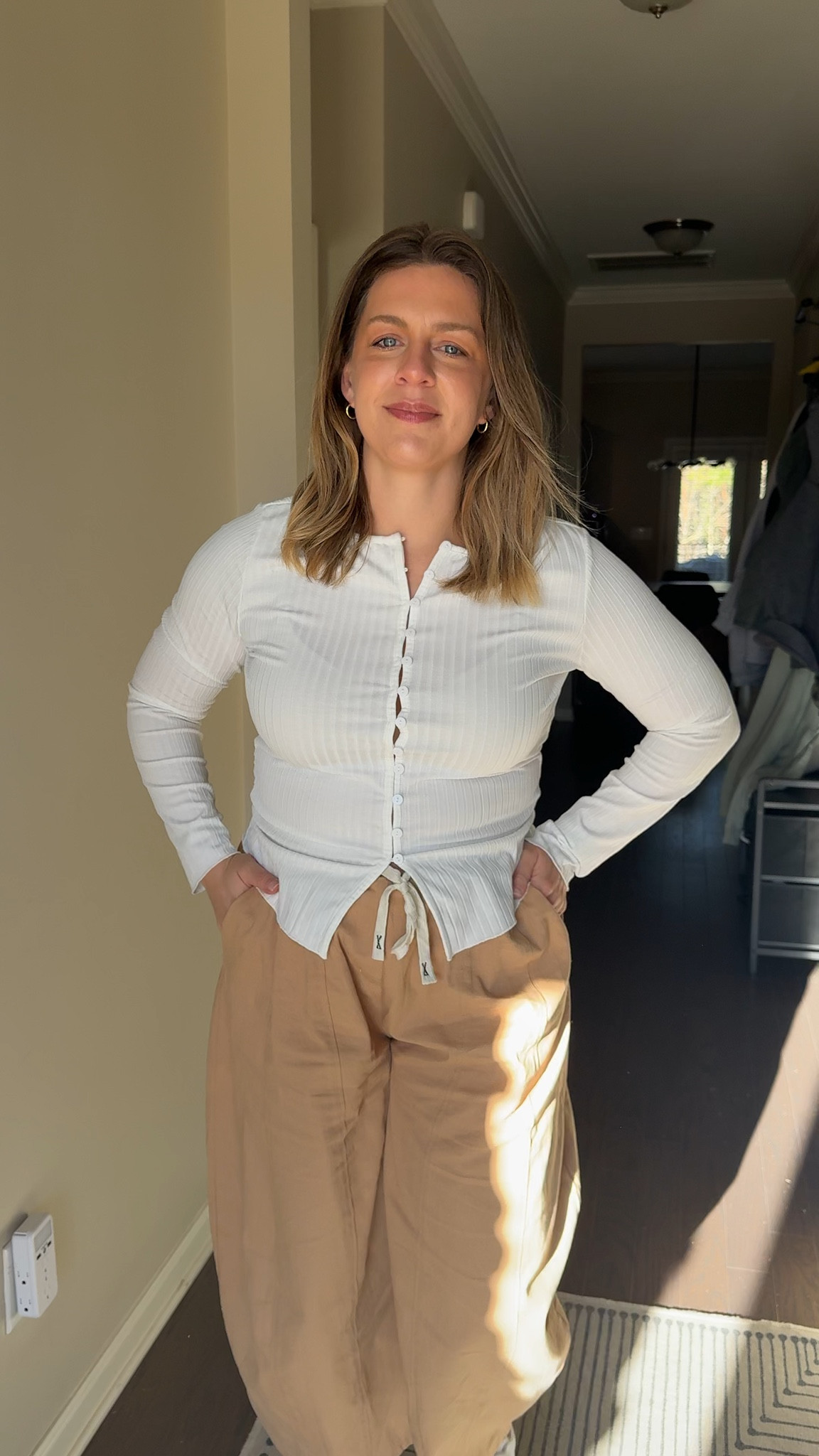 Spring outfit
Casual outfit
Work outfit
Khaki pants
Barrel pants 

#LTKootd #LTKSaleAlert #LTKMidsize