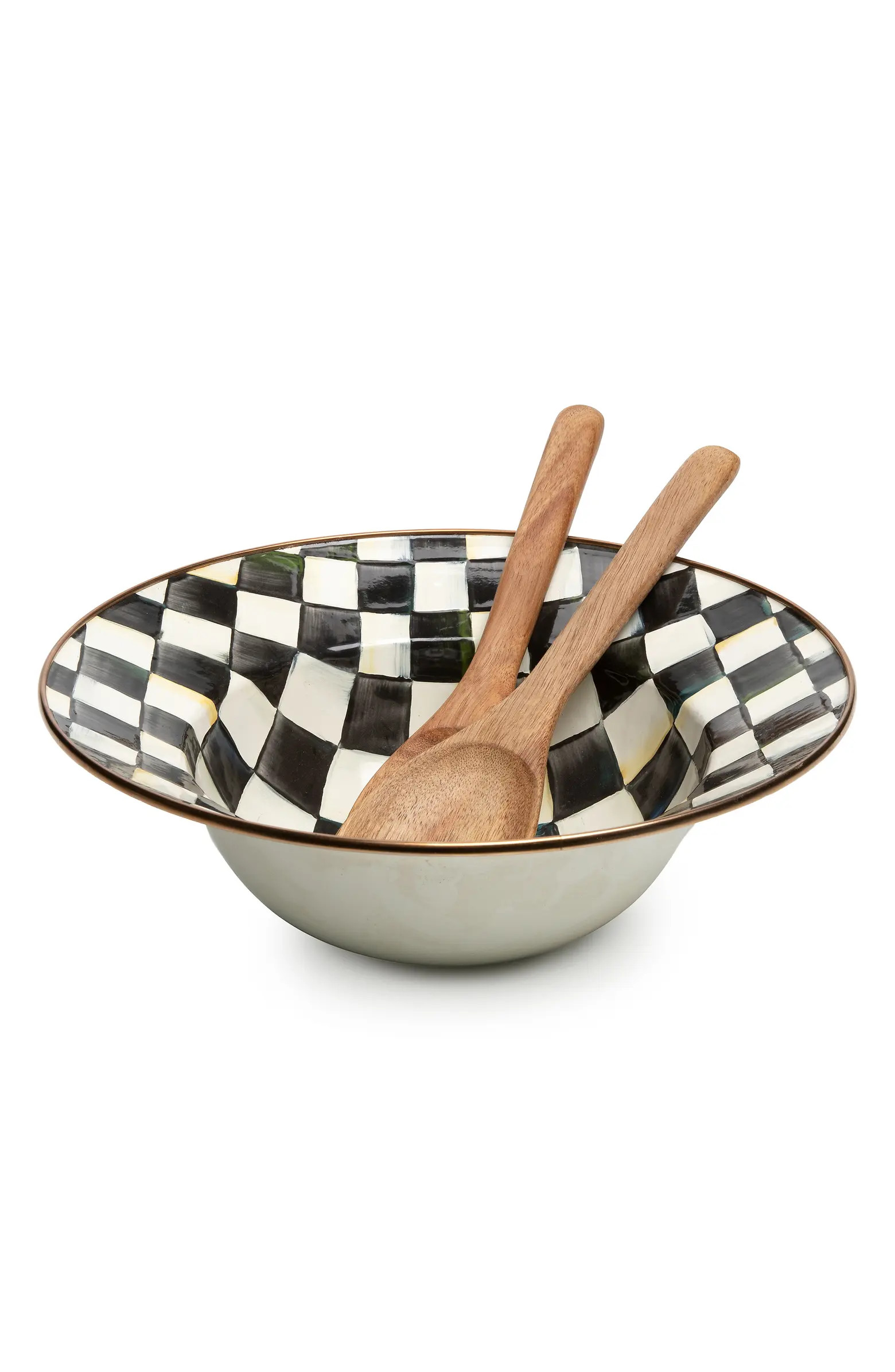 MACKENZIE CHILDS Courtly Check Salad Set | Nordstrom | Nordstrom