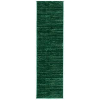 Vision 2 X 8 Dark Green Solid Color Runner Rug | The Home Depot