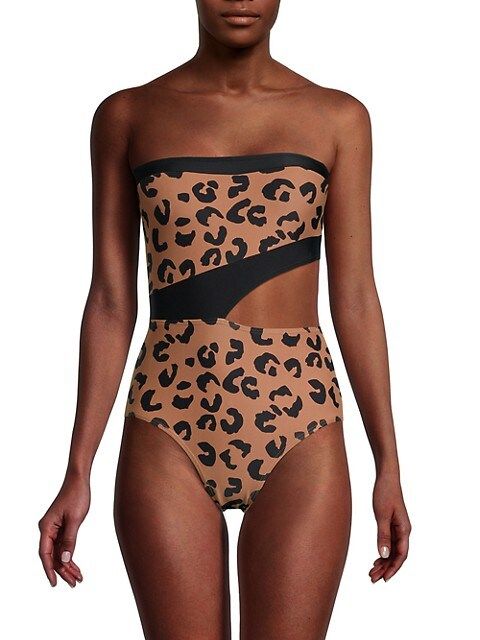 Cutout Leopard One-Shoulder Swimsuit | Saks Fifth Avenue OFF 5TH