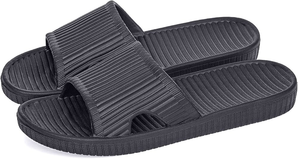 Happy Lily Shower Slippers Women's & Men's Pool Slides, Non-Slip Indoor Bathroom Slippers Beach S... | Amazon (US)