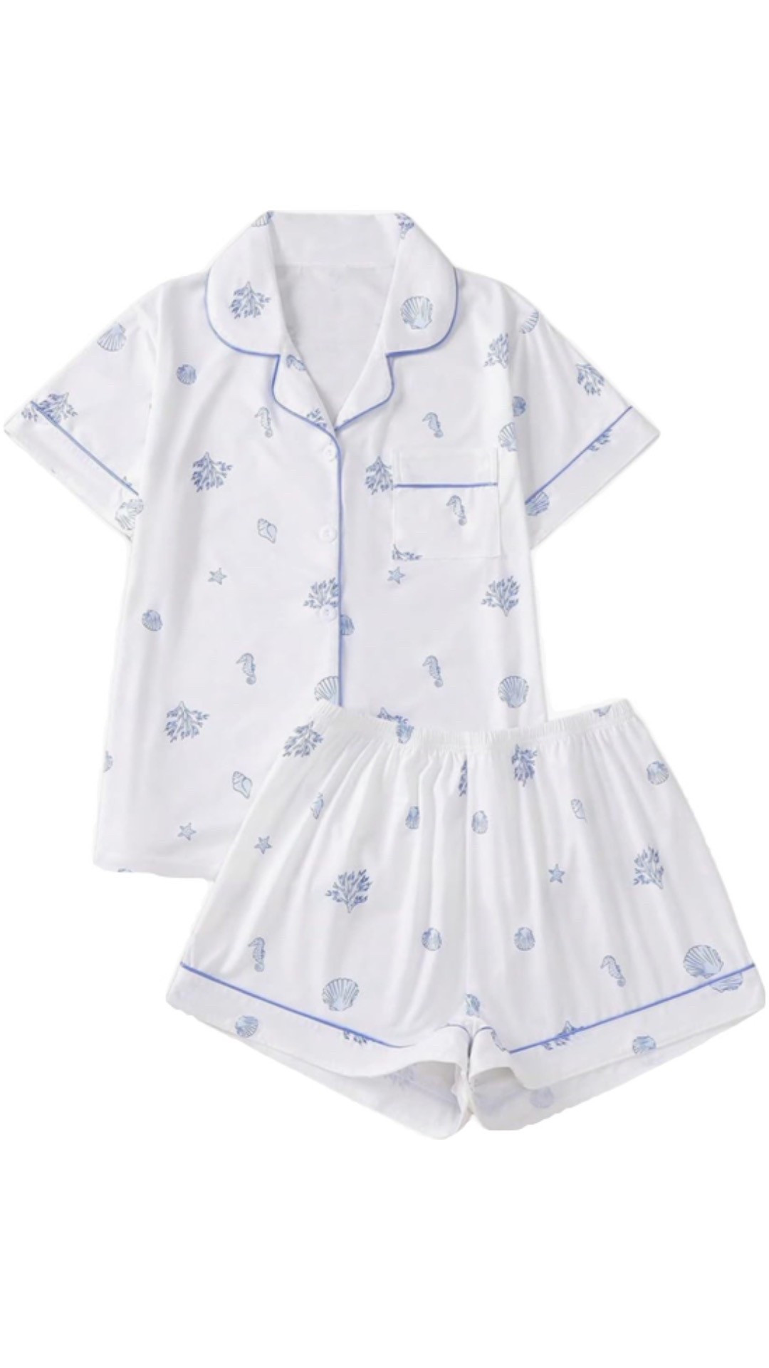 Sea Shell PJ Set! Comes in plus sizes as well! I would size up as it doesn’t stretch! 

#LTKSummerEdit #LTKFamily #LTKFindsUnder50