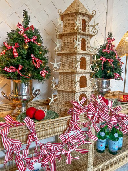 Coastal Christmas decor, tabletop Christmas tree, pagoda 

#LTKSeasonal #LTKsalealert #LTKHoliday