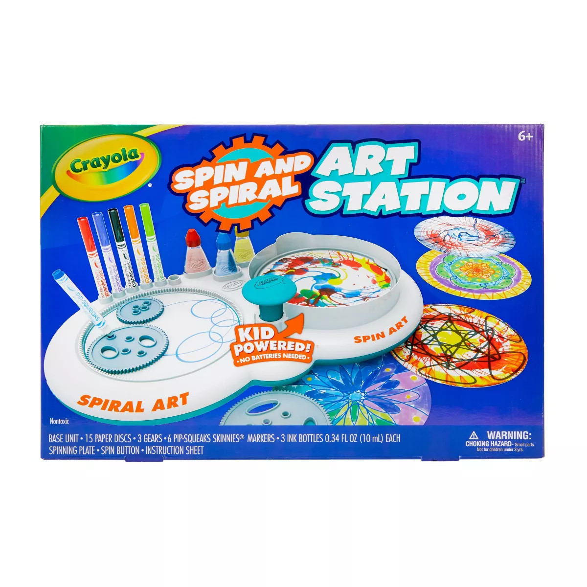 Crayola Spin & Spiral Art Station Activity Kit: DIY Craft Kit for Kids, Includes Markers & Paper,... | Target