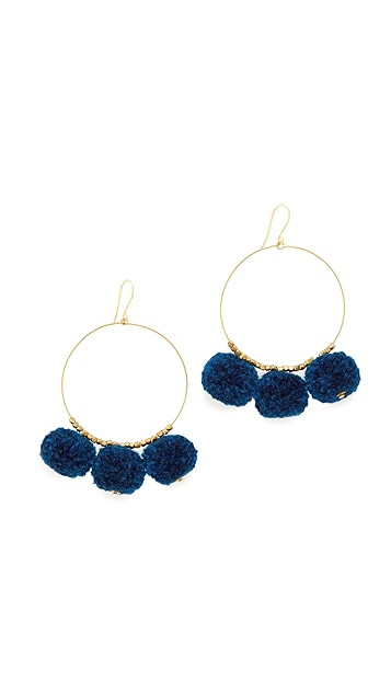 Pom Pom Hoop Earrings | Shopbop