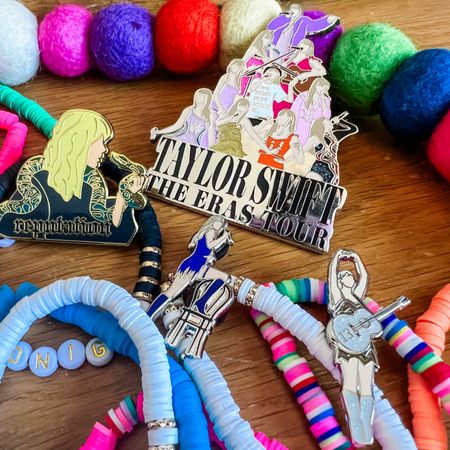 Pins for my purse for The Eras Tour movie! 🫶💕✨ these are from a fabulous Etsy shop and are amazing quality! Taylor Swift Eras Tour Accessories 

Taylor Swift Fan Merch
Swiftie 
Friendship Bracelet

#LTKSeasonal