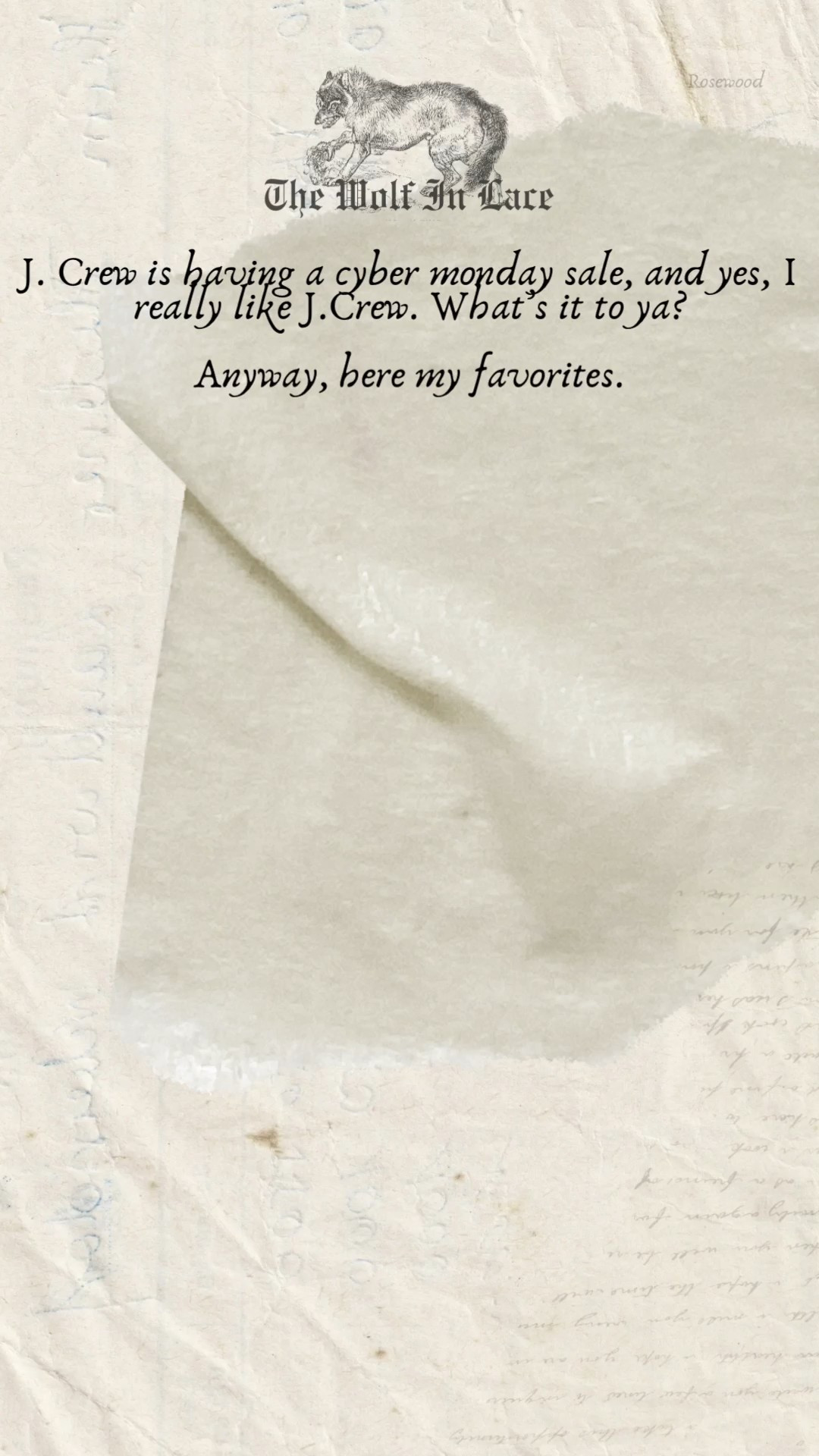 Jcrew cyber Monday faves