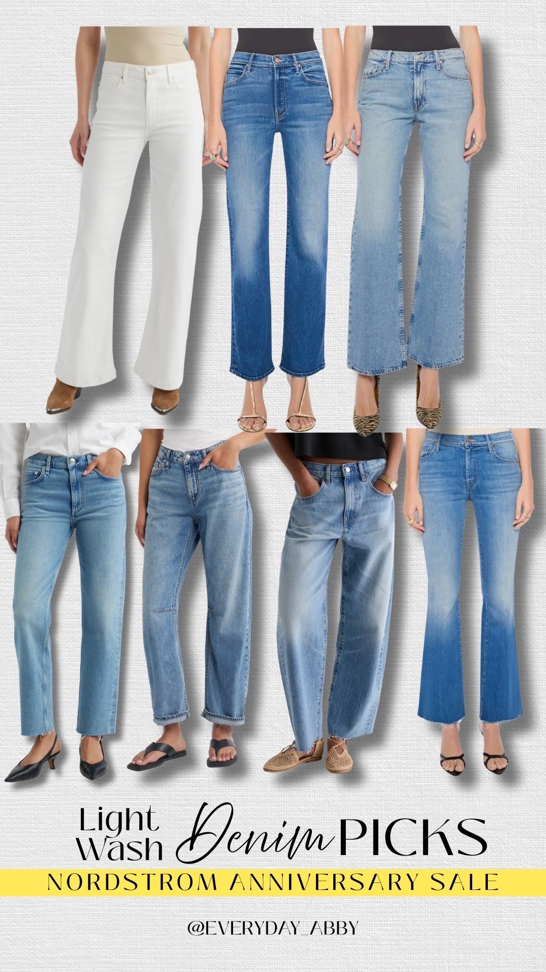 Light wash denim sells out FAST! Add these to your wishlist now and order at midnight est! #NordstromAnniversarySale 🤩

#LTKdayinmylife #LTKgrwm #LTKootd
