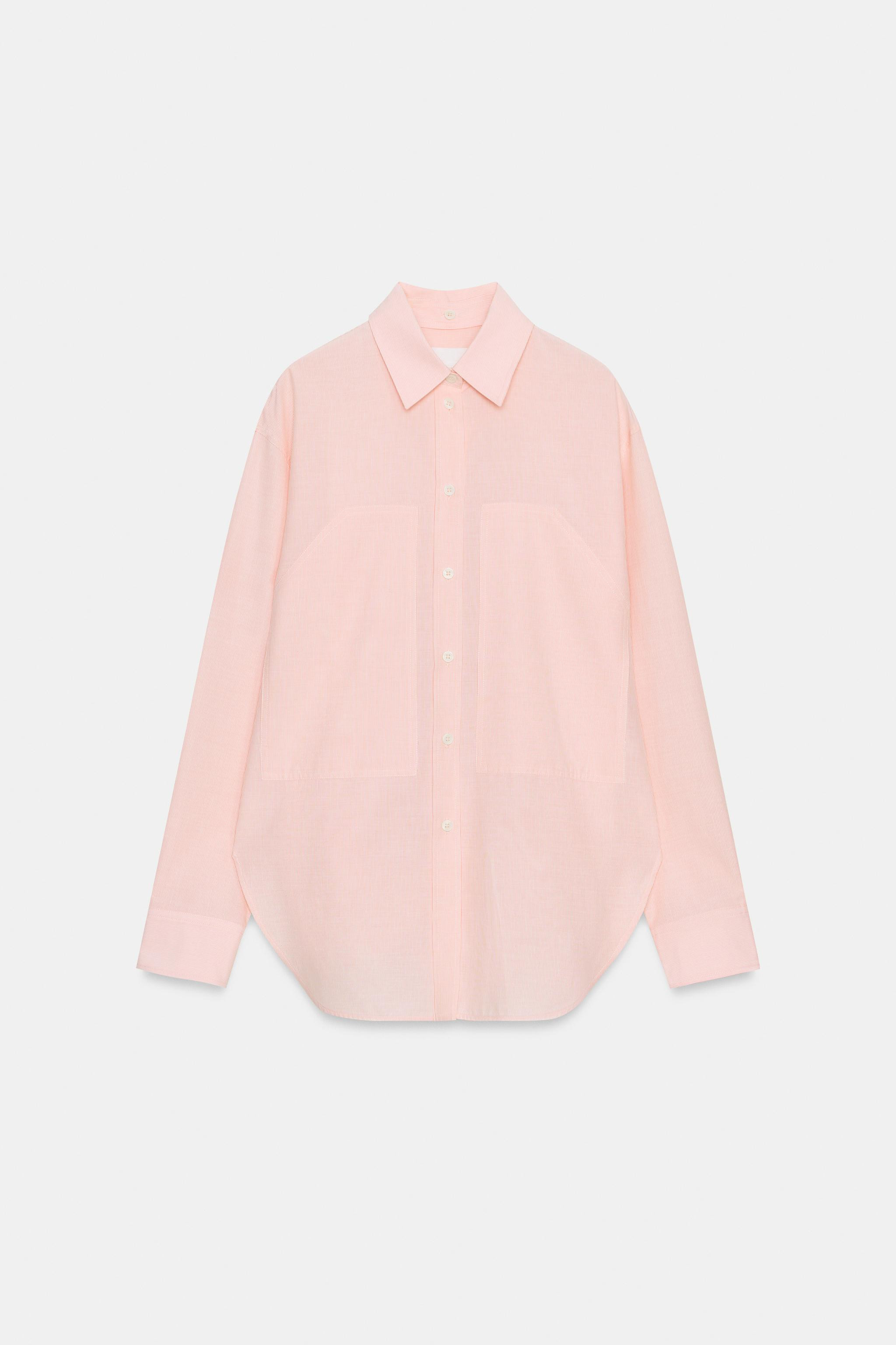 ZW COLLECTION STRIPED SHIRT WITH DETACHABLE COLLAR | Zara US