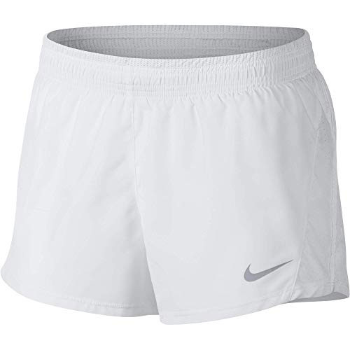 Nike Women's 10k Short, White/White/White/Wolf Grey, X-Small | Amazon (US)