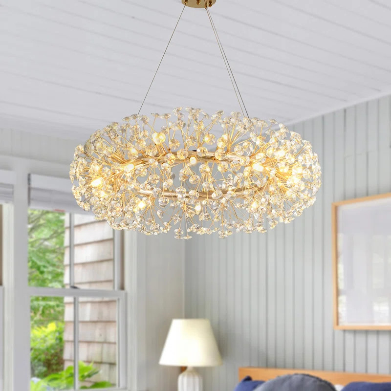 House of Hampton® Firmina 12 - Light Dimmable Wagon Wheel Chandelier & Reviews | Wayfair | Wayfair North America