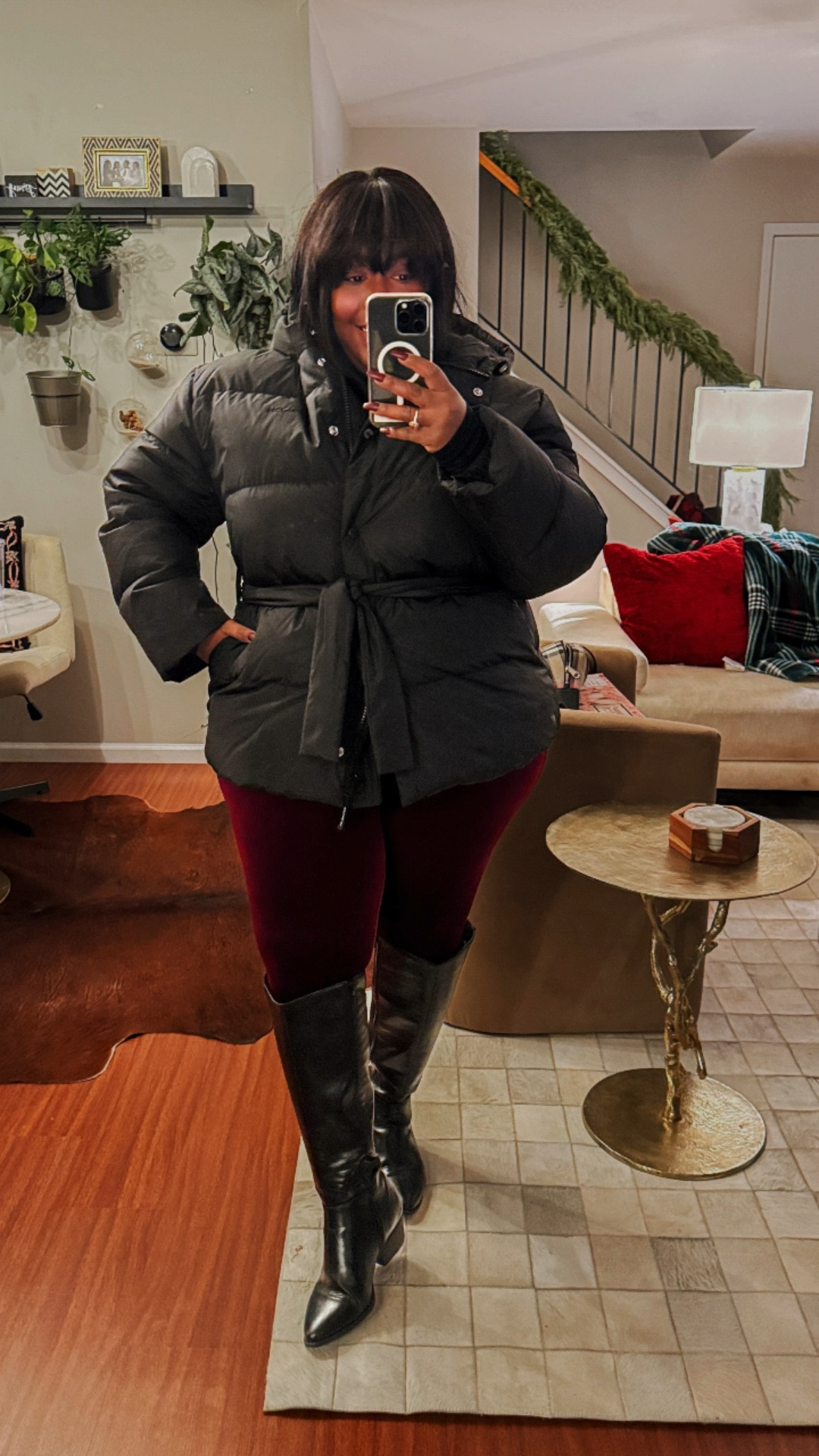 We have been searching for over 600 fill coats for winter, as a 600 fill down jacket is generally suitable for temperatures ranging from the mid-30s to mid-40s Fahrenheit. I was pleasantly surprised to find one at the Coach outlet, I am wearing a size XL. 

🚨Additionally, our favorite wide calf boots are on sale for $39.99 and are fully stocked.

My leggings are an older style from Spanx, wearing a size 2X. 

#LTKStyleTip #LTKSaleAlert #LTKPlusSize