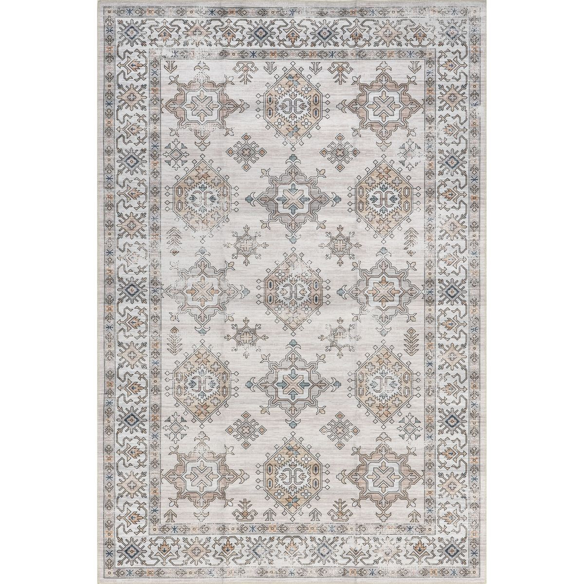 nuLOOM Finley Machine Washable Vintage Distressed Area Rug | Target