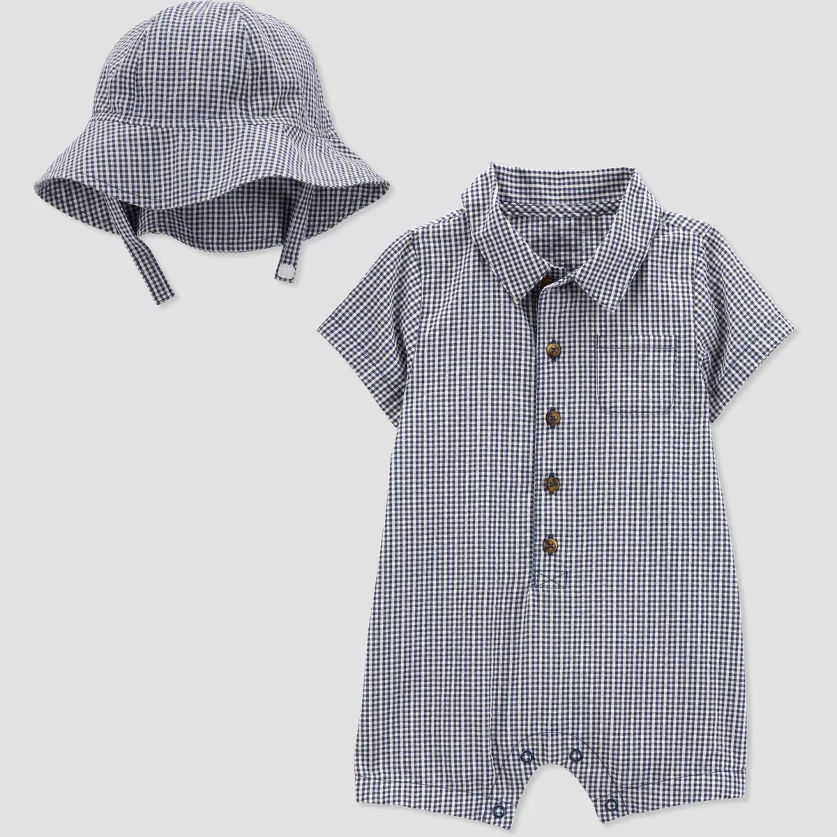 Carter's Just One You® Baby Boys' Seersucker Top & Bottom Set - Blue/White | Target