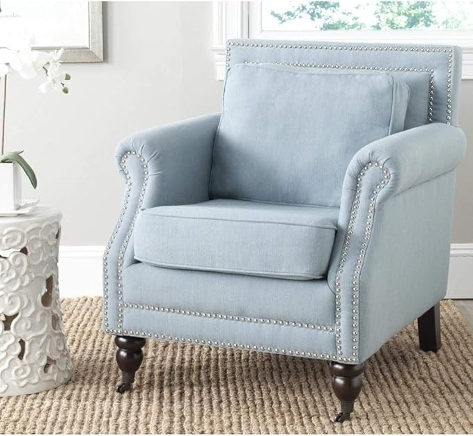 SAFAVIEH Mercer Collection Ellen Linen Club Chair | Amazon (US)
